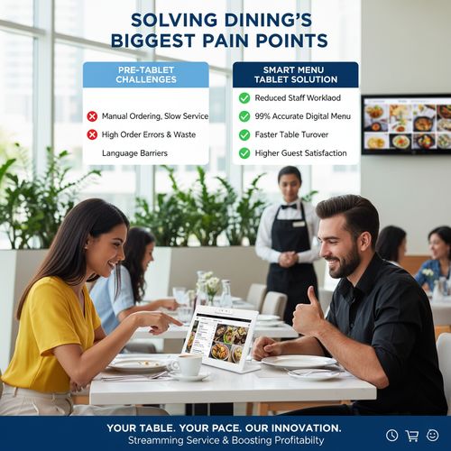 সম্পর্কে সর্বশেষ কোম্পানী কেস Reinventing Dining Efficiency with Restaurant Ordering Tablets in Dubai