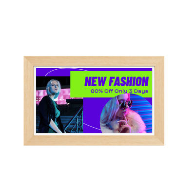 21.5Inch RK3588 Wooden Frame Android 13 Tablet POE NFC Wall Mounted Tablet PC for Advertising Use
