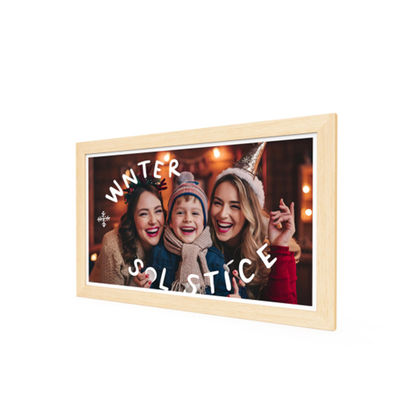 21.5Inch RK3588 Wooden Frame Android 13 Tablet POE NFC Wall Mounted Tablet PC for Advertising Use