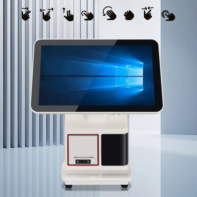 অ্যান্ড্রয়েড অপারেটিং সিস্টেম ১৫.৬ ইঞ্চি ডুয়াল টাচ স্ক্রিন POS ডিভাইস, ইপস বিলিং এবং ক্যাশ রেজিস্ট্রারের জন্য সব এক