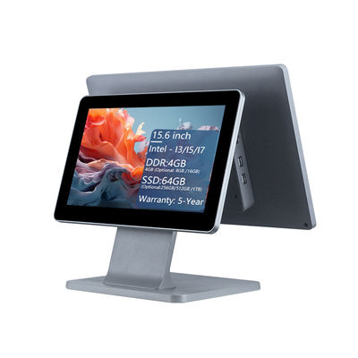 4GB DDR3 মেমরি সহ 15.6 ইঞ্চি রেস্টুরেন্টের জন্য পয়েন্ট অফ সেল (POS) টার্মিনাল, অল-ইন-ওয়ান টাচ POS মেশিন উইন্ডোজ POS সিস্টেম