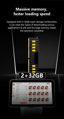 রেস্টুরেন্টের জন্য ক্যাপাসিটিভ টাচ ডুয়াল স্ক্রিন অল-ইন-ওয়ান পস সিস্টেম, ওয়াইফাই ক্যাশ রেজিস্টার এবং ৩২জিবি হার্ড ডিস্ক ক্যাপাসিটি