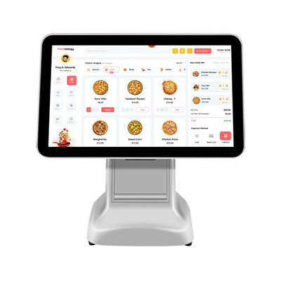 অল ইন ওয়ান কোর হোয়াইট ইউএসবি 3.0 ইন্টারফেস স্ক্যানার চেক ক্যাশ রেজিস্টার পস টার্মিনাল সিস্টেম 80 মিমি প্রিন্টার এবং 15.6 ইঞ্চি এলসিডি সহ