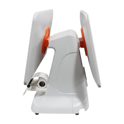 অল ইন ওয়ান কোর হোয়াইট ইউএসবি 3.0 ইন্টারফেস স্ক্যানার চেক ক্যাশ রেজিস্টার পস টার্মিনাল সিস্টেম 80 মিমি প্রিন্টার এবং 15.6 ইঞ্চি এলসিডি সহ