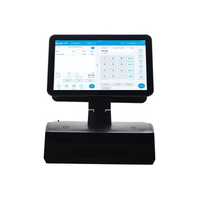 OEM ODM 15.6 ইঞ্চি ডুয়াল স্ক্রিন উইন্ডোজ 7 পস ক্যাশ রেজিস্টার N2840 সিপিইউ 2 + 32 জিবি ডেস্কটপ পিওএস টার্মিনাল 58 মিমি প্রিন্টার,কিবোর্ড সহ