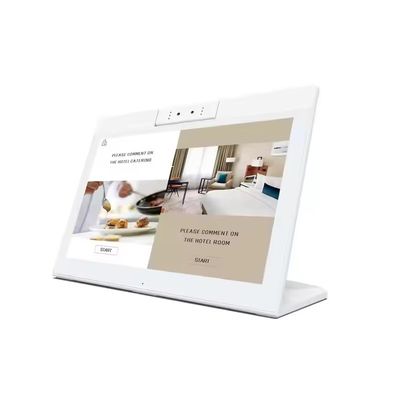 ডেস্কটপ ১০.১ ইঞ্চি এল আকৃতির অ্যান্ড্রয়েড ট্যাবলেট পিসি ওয়াইফাই এনএফসি টাচ স্ক্রিন কোয়াড কোর স্মার্ট অফিস স্ব-পরিষেবা কিয়স্ক ব্যবসা ব্যবহারের জন্য