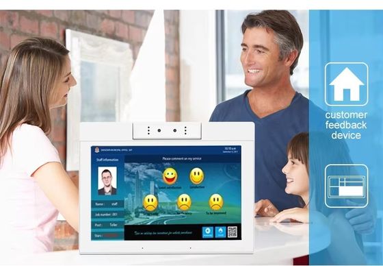 ডেস্কটপ ১০.১ ইঞ্চি এল আকৃতির অ্যান্ড্রয়েড ট্যাবলেট পিসি ওয়াইফাই এনএফসি টাচ স্ক্রিন কোয়াড কোর স্মার্ট অফিস স্ব-পরিষেবা কিয়স্ক ব্যবসা ব্যবহারের জন্য