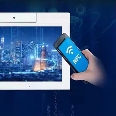 ডেস্কটপ ১০.১ ইঞ্চি এল আকৃতির অ্যান্ড্রয়েড ট্যাবলেট পিসি ওয়াইফাই এনএফসি টাচ স্ক্রিন কোয়াড কোর স্মার্ট অফিস স্ব-পরিষেবা কিয়স্ক ব্যবসা ব্যবহারের জন্য