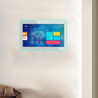 8 - ইঞ্চি ওয়াল মাউন্ট অ্যান্ড্রয়েড ট্যাবলেট পিসি পিওই এনএফসি ওয়াইফাই টাচ স্ক্রিন সহ 4 - স্মার্ট হোম মিটিং রুমের জন্য সাইড এলইডি লাইট হোটেল বুকিং সময়সূচী