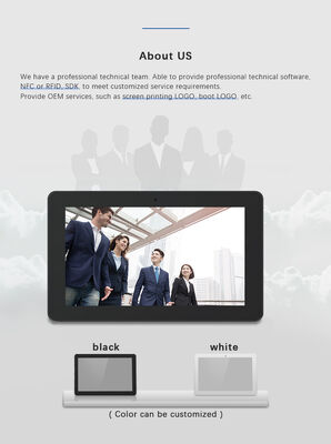 ওয়াল মাউন্ট 32 ইঞ্চি ডিজিটাল সাইনবোর্ড বিজ্ঞাপন প্রদর্শন অ্যান্ড্রয়েড ট্যাবলেট পিসি POE এনএফসি ওয়াইফাই ফাংশন