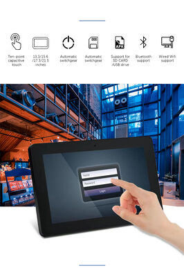 ওয়াল মাউন্ট 32 ইঞ্চি ডিজিটাল সাইনবোর্ড বিজ্ঞাপন প্রদর্শন অ্যান্ড্রয়েড ট্যাবলেট পিসি POE এনএফসি ওয়াইফাই ফাংশন
