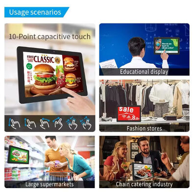 ওয়াল মাউন্ট কমার্শিয়াল ২৪ ইঞ্চি RK3566 অ্যান্ড্রয়েড ট্যাবলেট পিসি ডিজিটাল মেনু বোর্ড ডিসপ্লে রেস্টুরেন্ট ক্যাফে শপের জন্য
