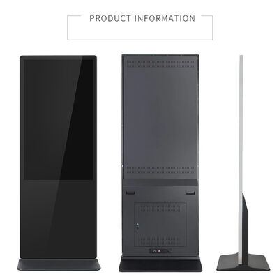 43 ইঞ্চি ফ্লোর স্ট্যান্ডিং ডিজিটাল সিগনেজ এলসিডি বিজ্ঞাপন প্রদর্শন স্পর্শ পর্দা স্মার্ট কিওস্ক পোস্টার প্লেয়ার শপিং মলের জন্য