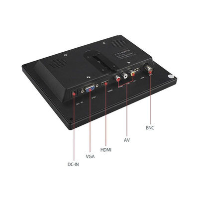 9~36VDC 800x480 8 ইঞ্চি এলসিডি সিসিটিভি মনিটর BNC AV HDMI USB সহ