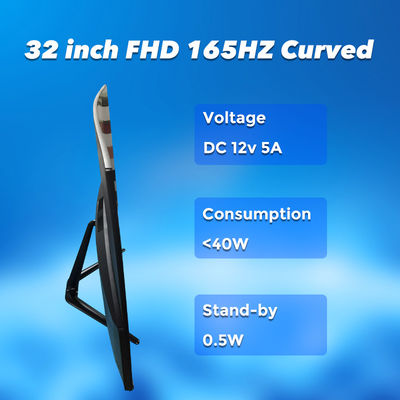 FCC 165HZ 350cd/M2 গেমিং ডেস্কটপ মনিটর Usd Hdmi DP For Internet Cafe