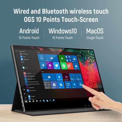 CNHOPESTAR Thin IPS Portable Wireless Touch Screen Monitor For Tablet ট্যাবলেটের জন্য স্লিম আইপিএস পোর্টেবল ওয়্যারলেস টাচ স্ক্রিন মনিটর
