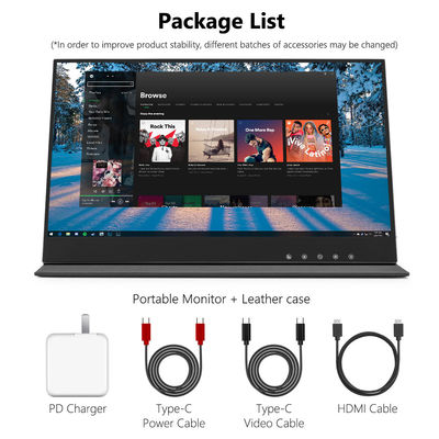 ব্লুটুথ সংযোগ সহ পেশাদার ওয়্যারলেস টাইপ-সি টাচ স্ক্রিন মনিটর