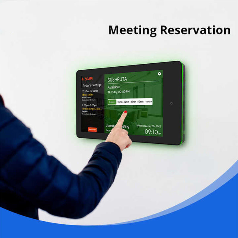 10.1 ইঞ্চি RK3288 অ্যান্ড্রয়েড মিটিং রুম ট্যাবলেট POE NFC এবং LED লাইট বার সহ