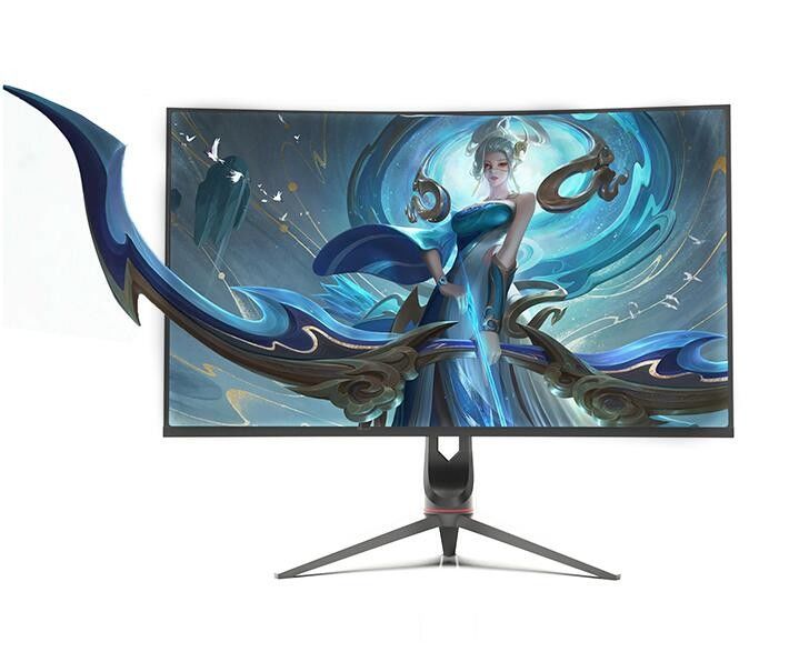 HDR10 1k 165Hz গেমিং ডেস্কটপ মনিটর অ্যাডজাস্টেবল বেস এমভিএ প্যানেল সহ