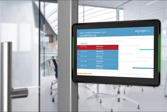 আইপিএস অ্যান্ড্রয়েড ৮.১ মিটিং কনফারেন্স রুম ট্যাবলেট পিওই এলইডি লাইট বার